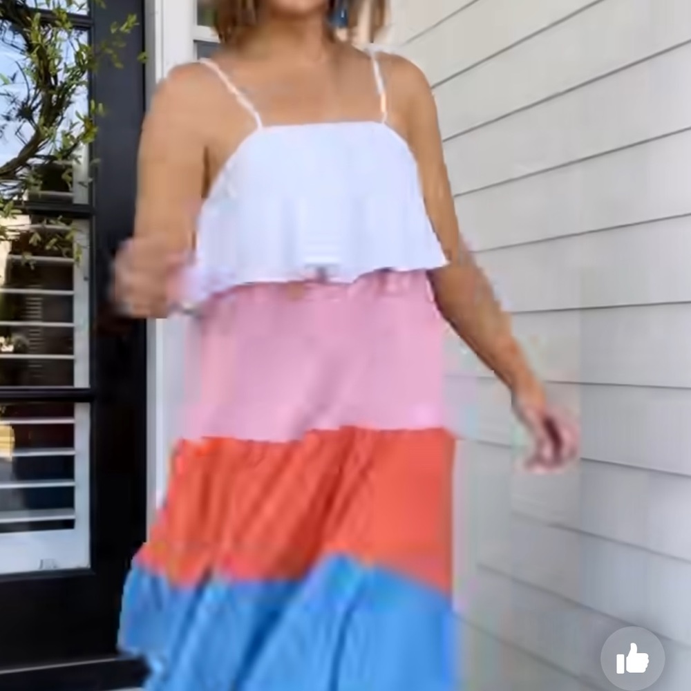 NWT colorblock midi dress